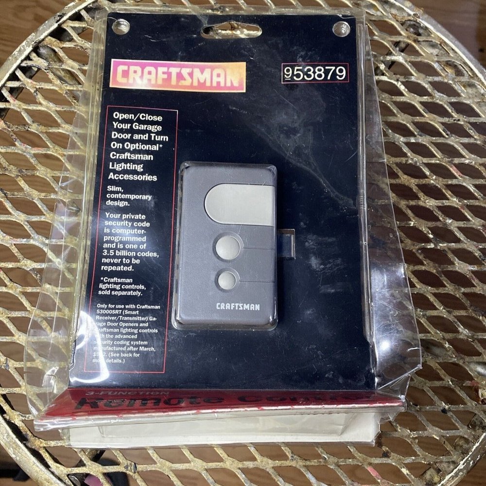 Craftsman 3 Function Garage Door Remote Control w/ Visor Clip #953879 Damaged